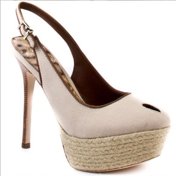 Sam Edelman Shoes - Sam Edelman S- Novato sand sling back pumps size 6